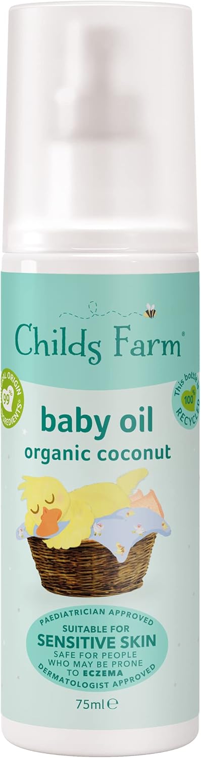 Childs Farm Baby Oil with Organic Coconut Oil 75ml bottle