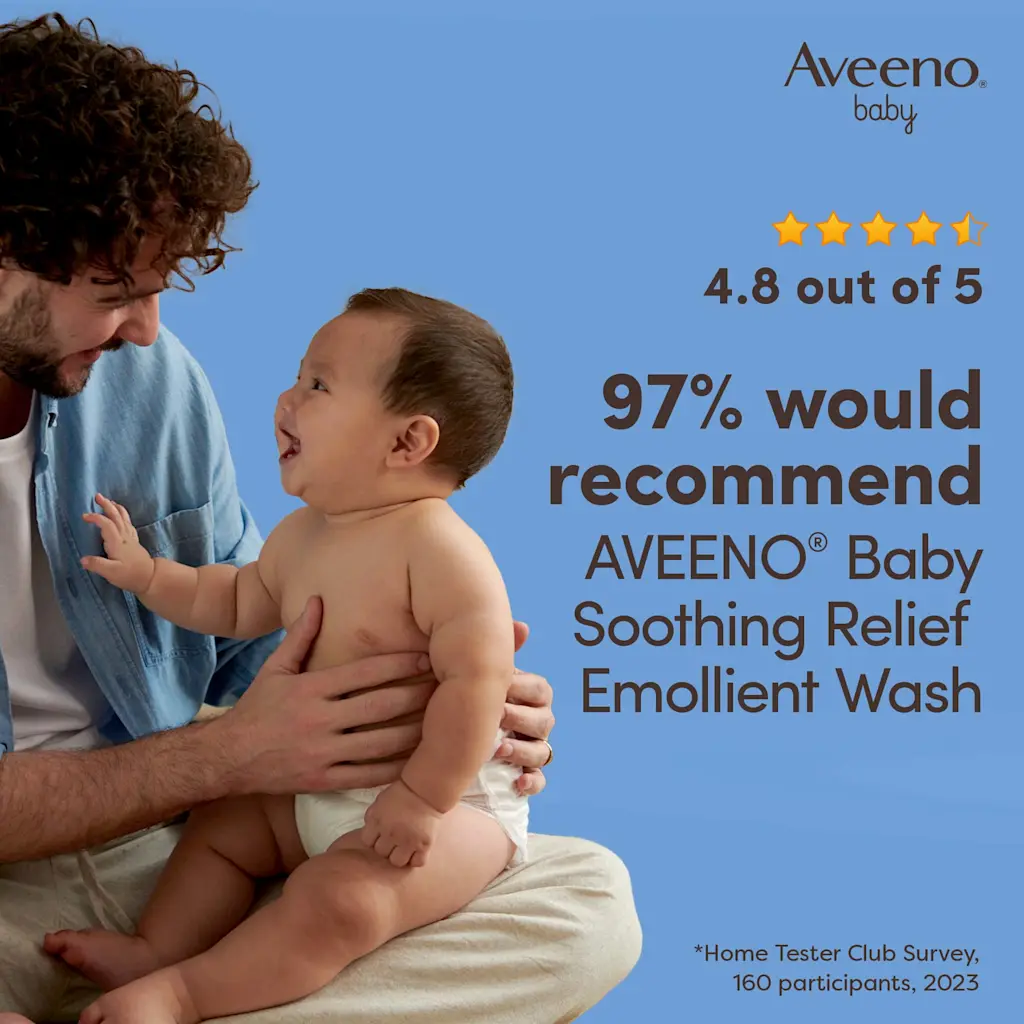 Aveeno Baby Soothing Relief Emollient Wash 250ml bottle
