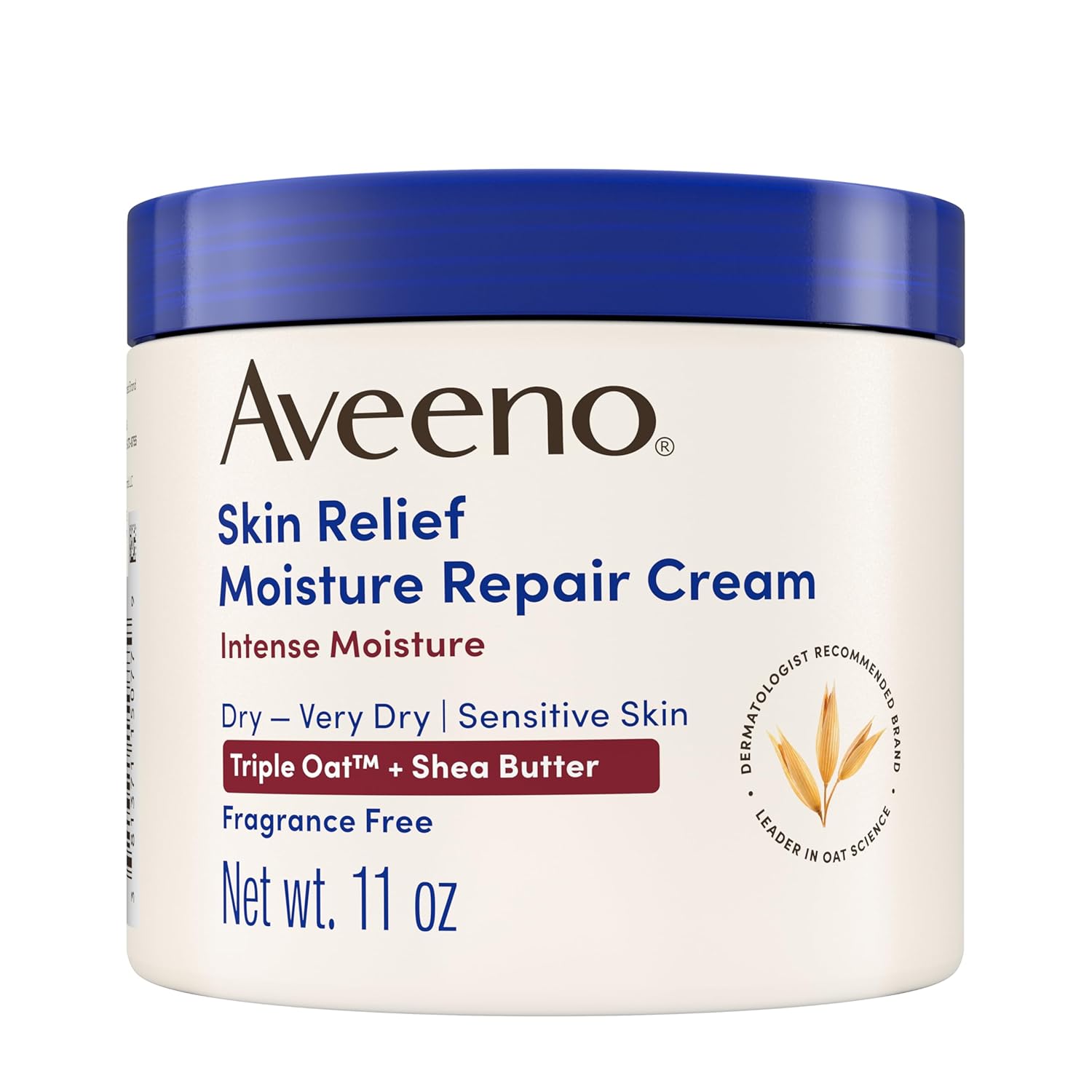 Aveeno Skin Relief Moisture Repair Cream 311g jar with blue lid