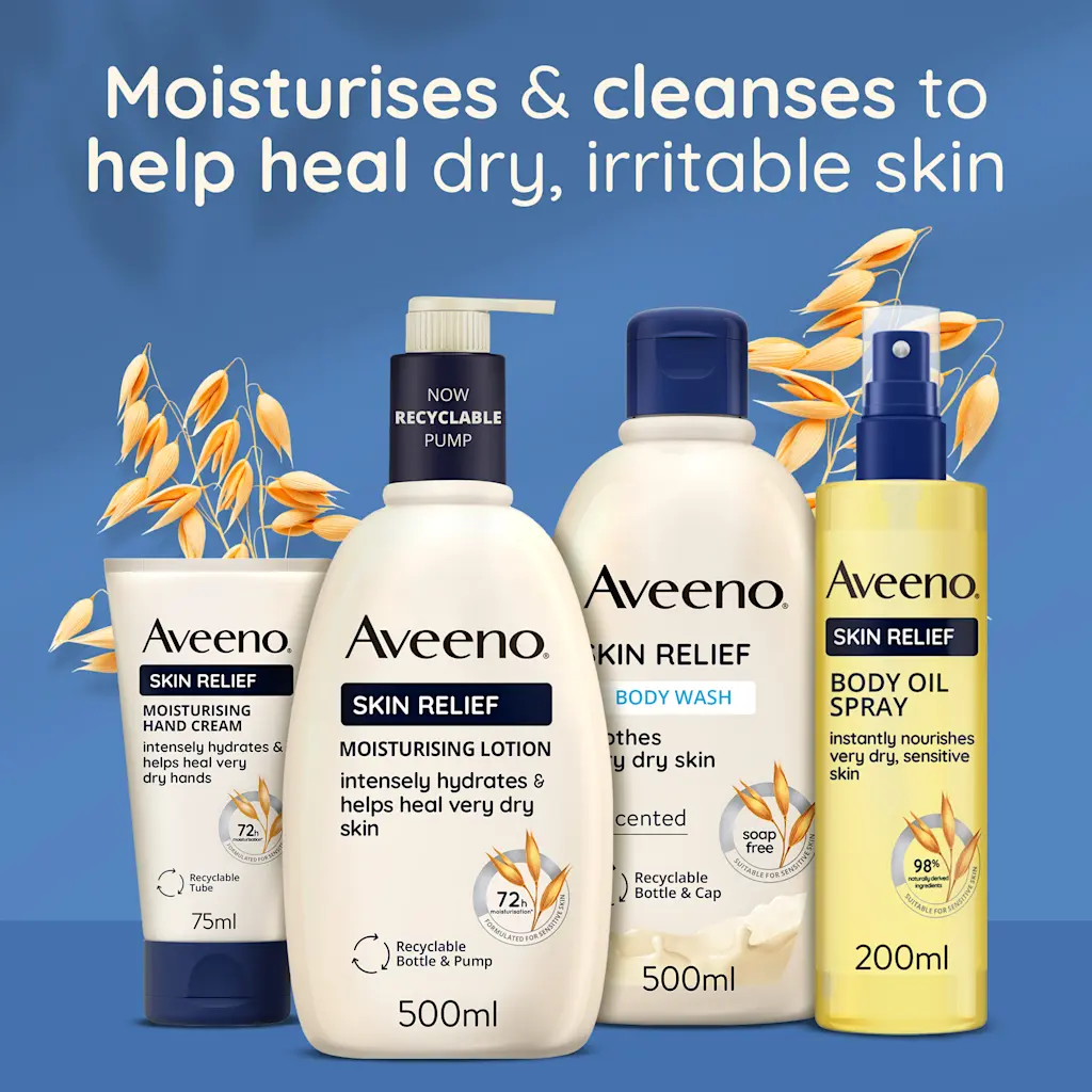 Aveeno Skin Relief Moisturising Hand Cream 75ml tube with pump