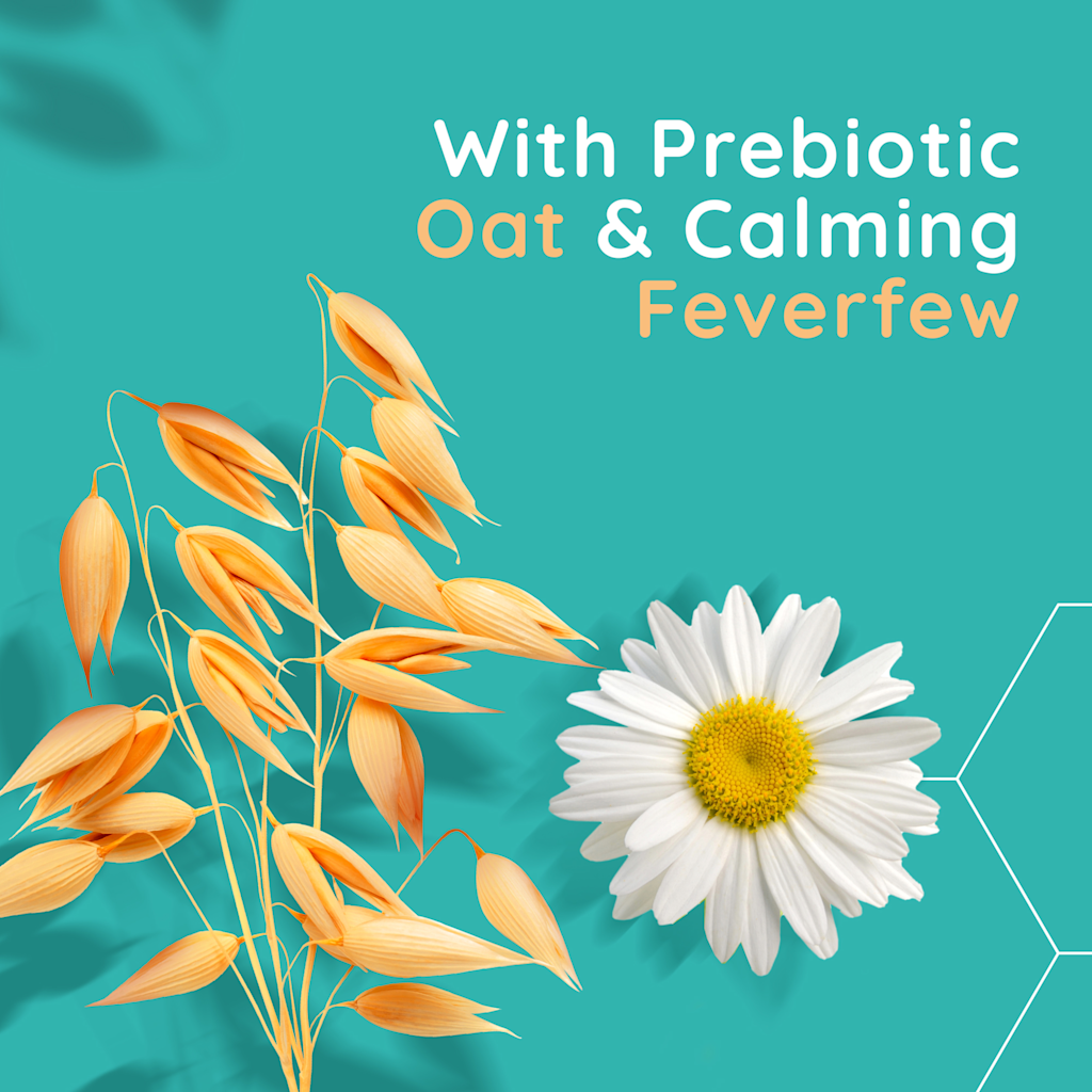 Aveeno Calm and Restore soothing oat toning lotion with prebiotic oat and feverfew