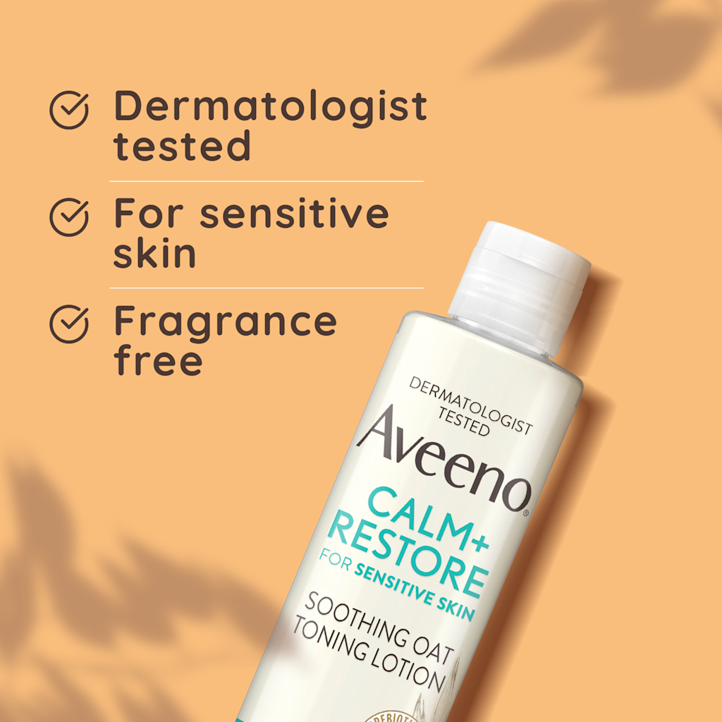 Aveeno Calm and Restore Soothing Oat Toning Lotion for sensitive skin