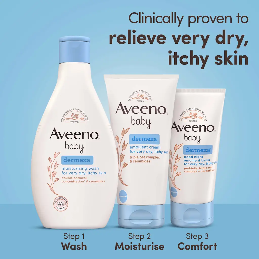 Aveeno Baby Dermexa Emollient Wash 250ml for very dry itchy skin