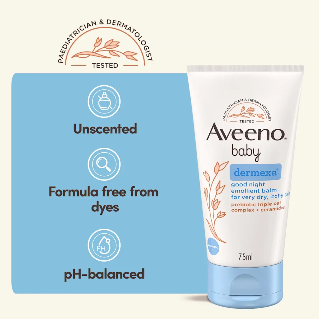Aveeno Baby Dermexa good night emollient balm 75ml tube
