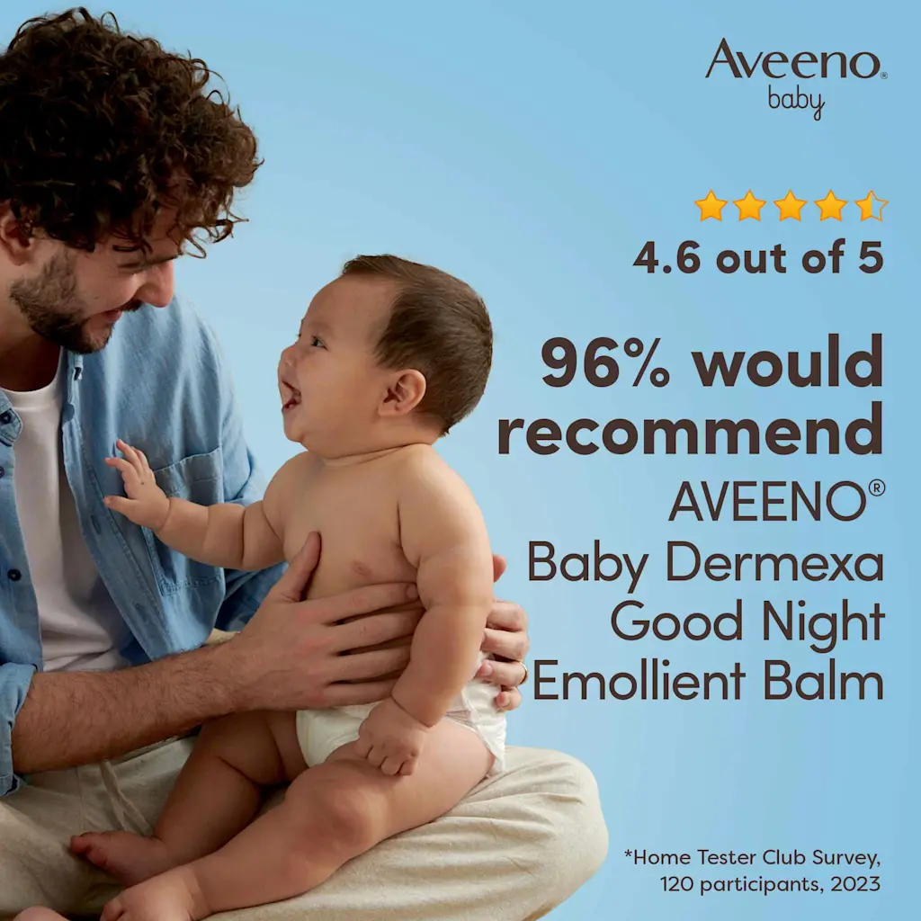 Aveeno Baby Dermax Emollient Cream 150ml white jar