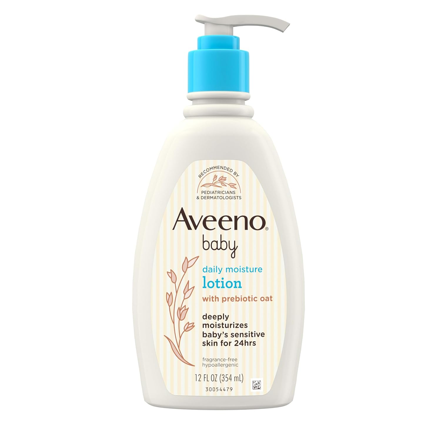 Aveeno Baby Daily Moisture Lotion 354ml pump bottle with blue dispenser