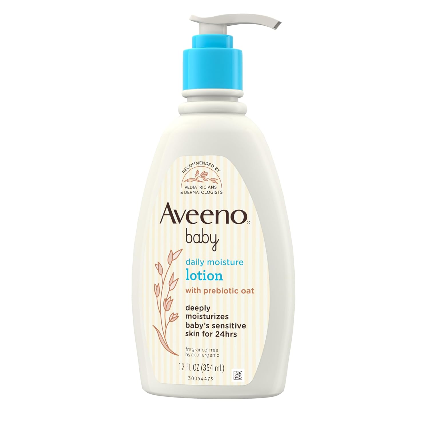 Aveeno Baby Daily Moisture Lotion 354ml with prebiotic oat, pump bottle