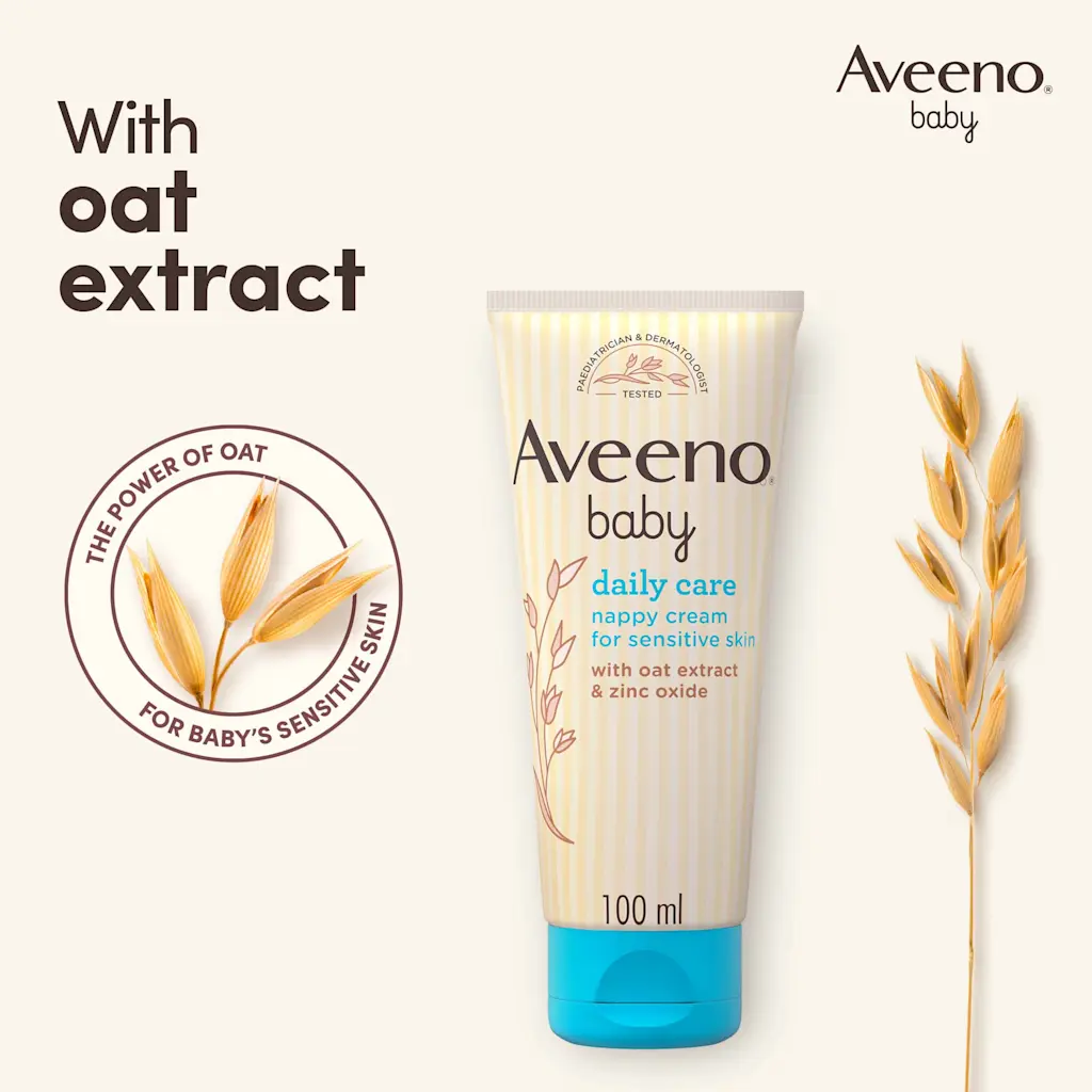 Aveeno Baby Daily Care Nappy Cream for Sensitive Skin 100ml tube