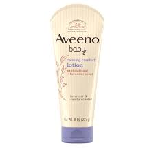 Aveeno Baby Calming Comfort Lotion 227g tube with purple cap