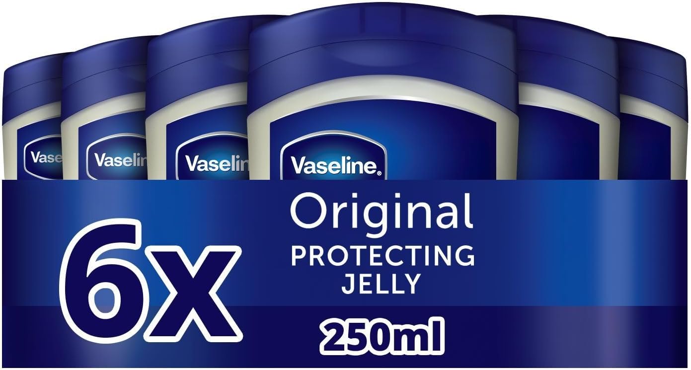 Vaseline Original Pure Petroleum Jelly 250ml blue jar six pack