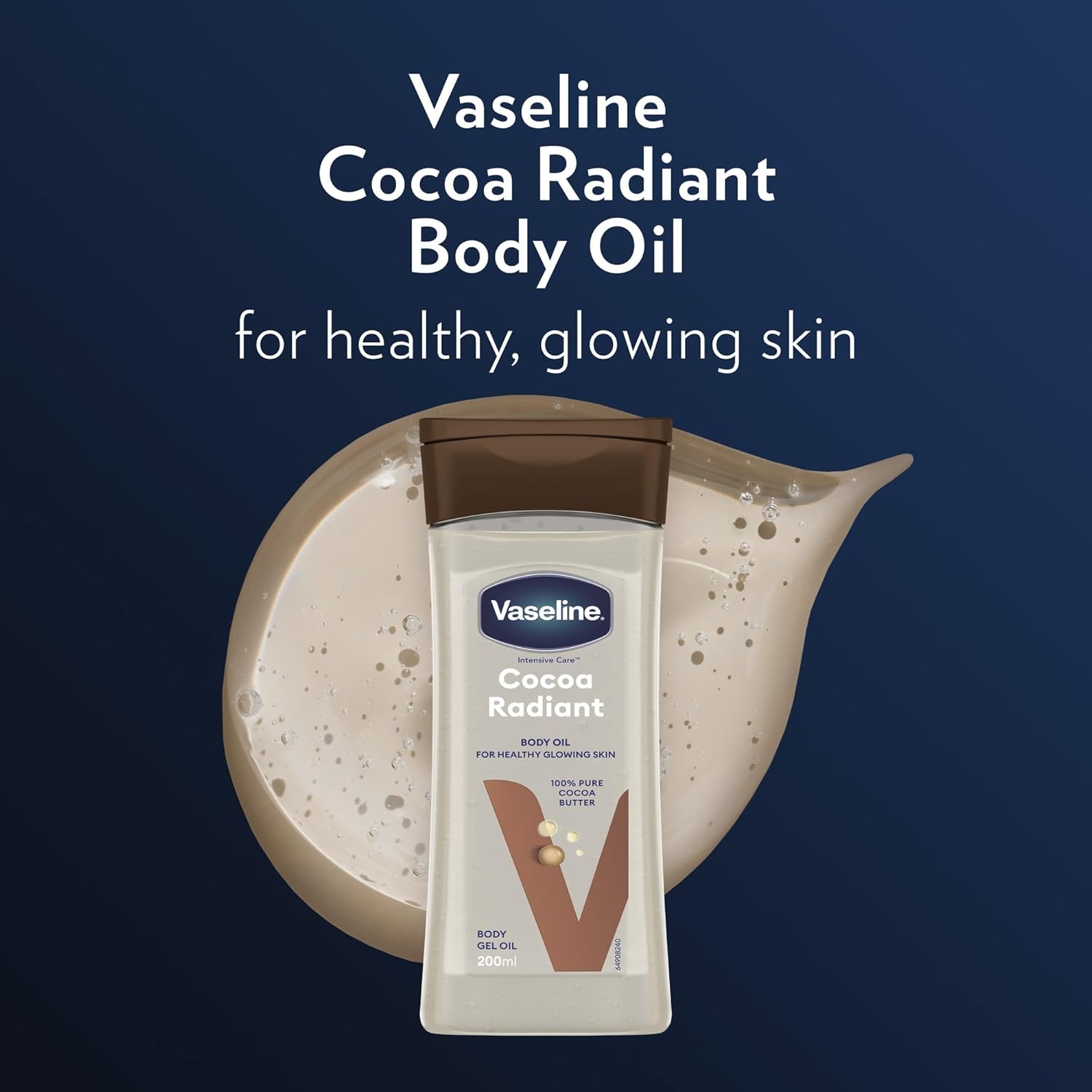Vaseline Intensive Care Cocoa Radiant Body Gel Oil 200ml bottle