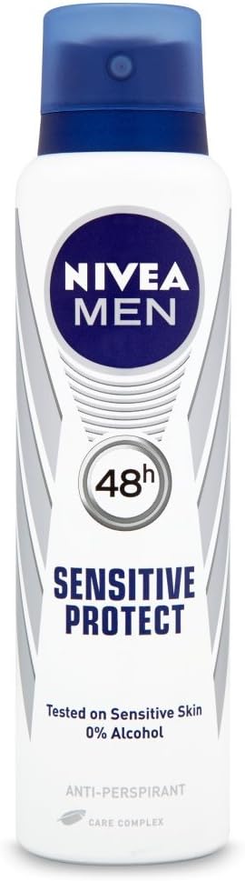 NIVEA MEN Sensitive Protect anti-perspirant deodorant spray 150ml blue white