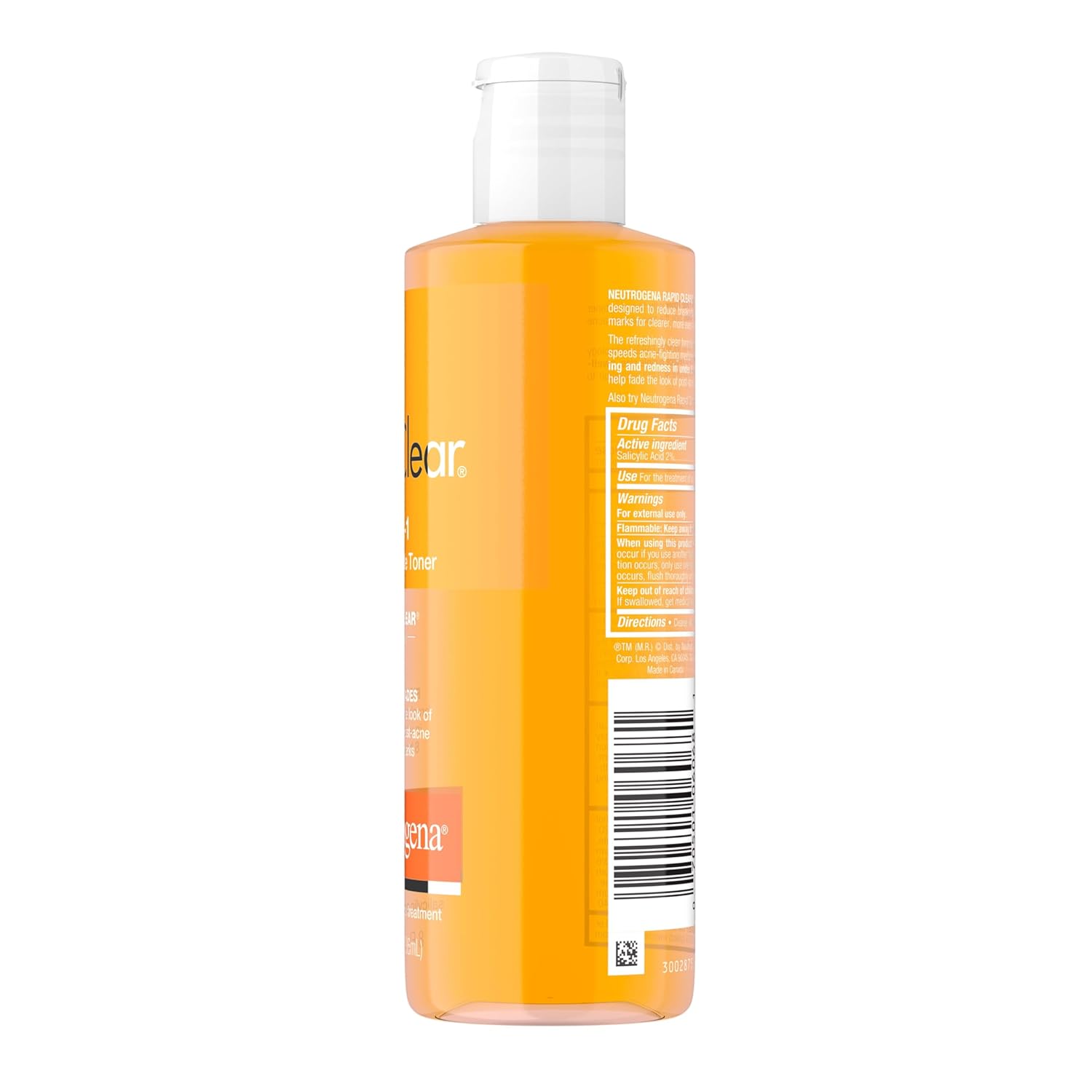 Neutrogena Rapid Clear 2-in-1 Fight and Fade Toner 236ml yellow bottle