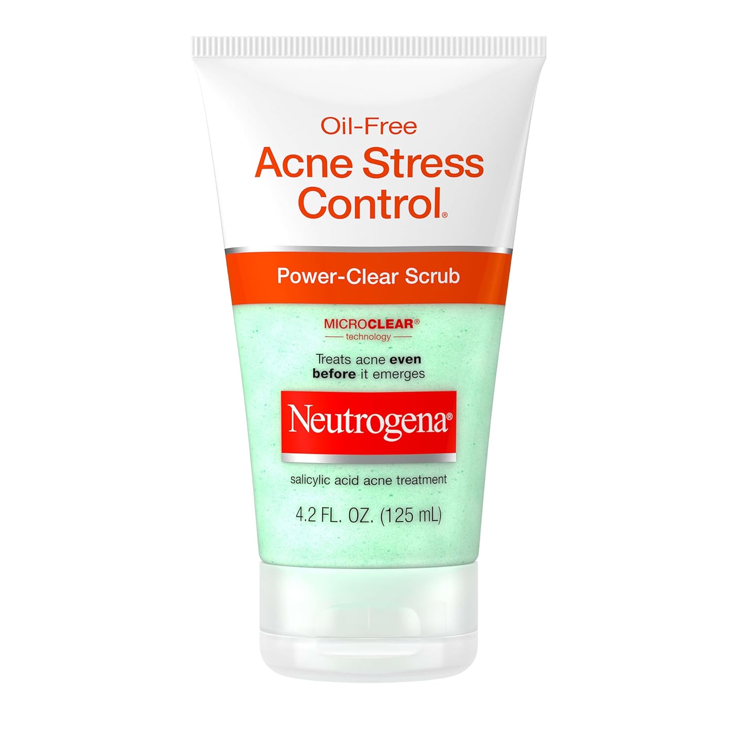 Neutrogena Oil-Free Acne Stress Control Power-Clear Scrub, 125ml tube