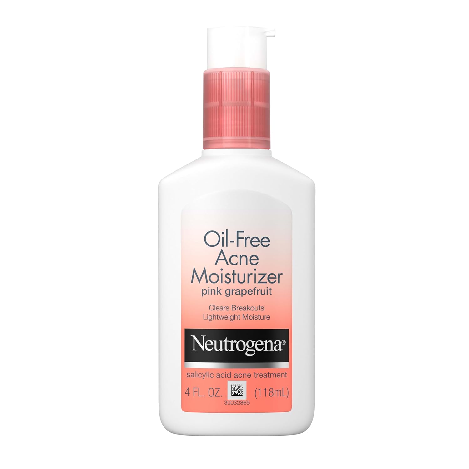 Neutrogena Oil-Free Acne pink grapefruit moisturiser 118ml bottle with pump dispenser