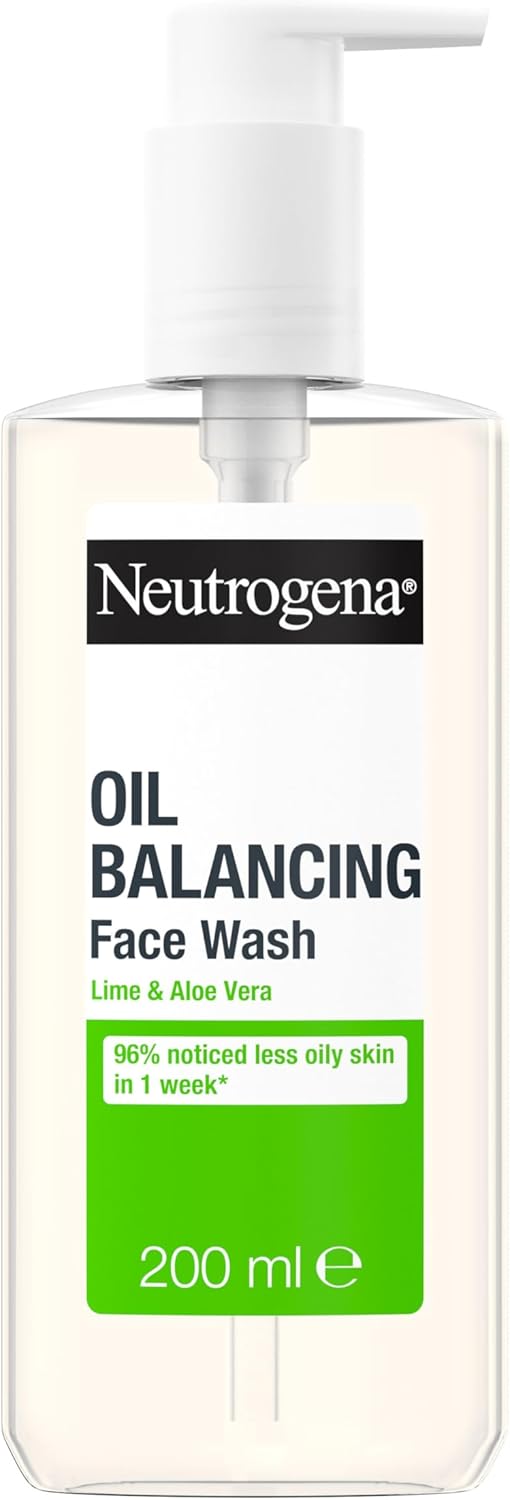 Neutrogena Oil Balancing Face Wash 200ml with lime and aloe vera