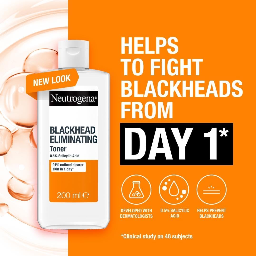 Neutrogena Blackhead Eliminating Toner 200ml with 0.5% Salicylic Acid
