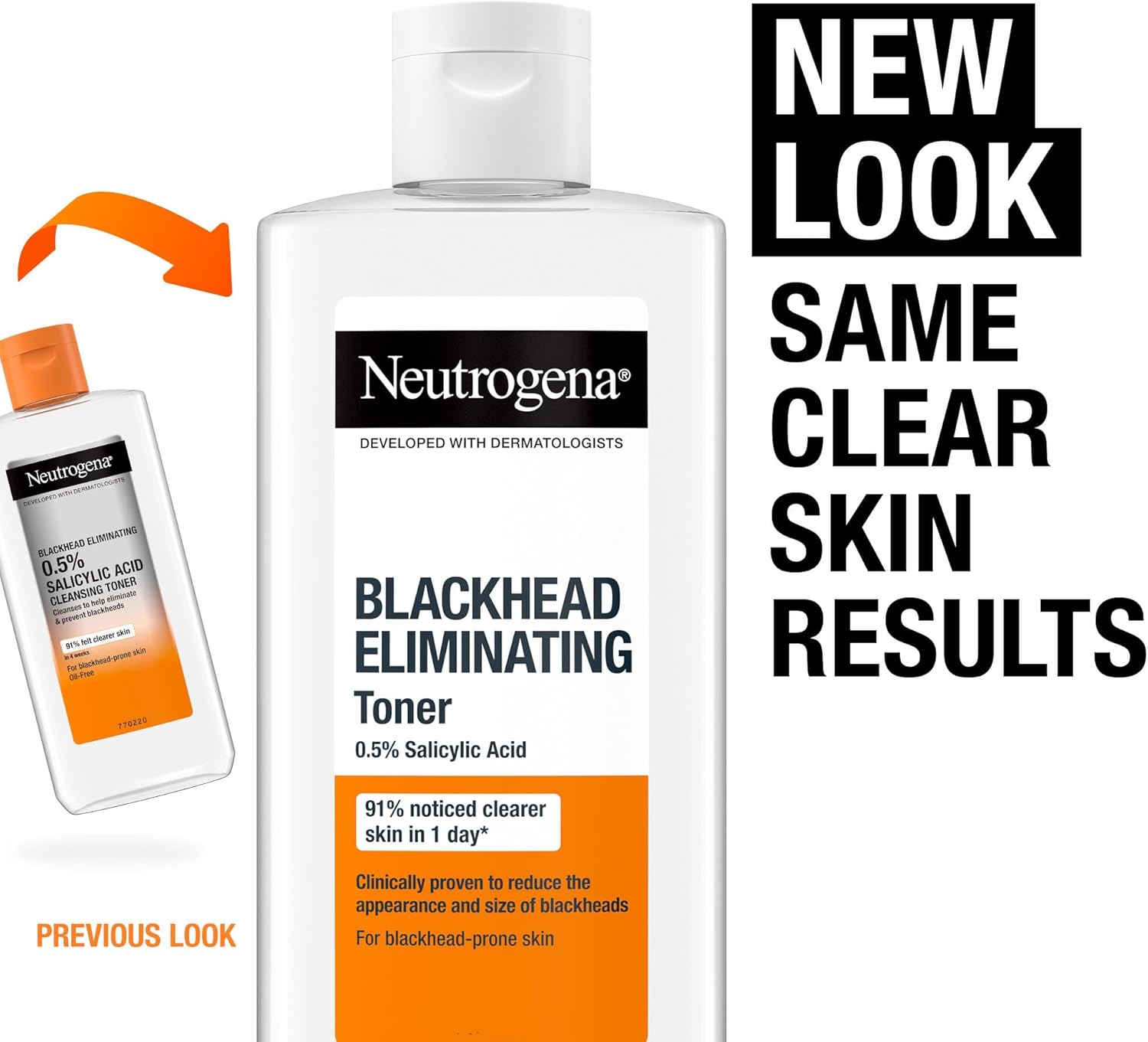Neutrogena Blackhead Eliminating Toner 200ml with 0.5% Salicylic Acid