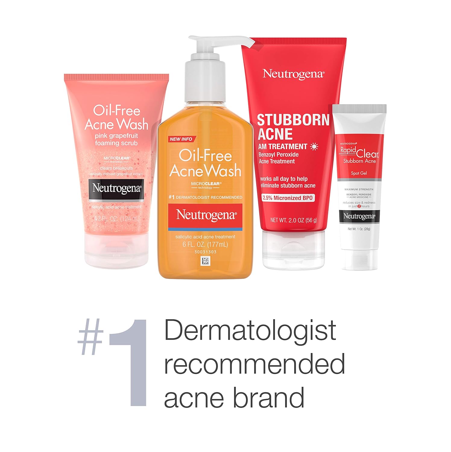 Neutrogena All-in-1 Acne Control Daily Scrub 124mL exfoliating cleanser