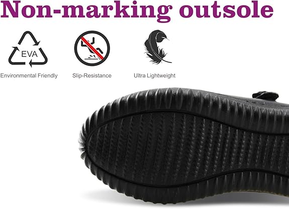Girls school shoes GS7179 with non-marking slip-resistant black sole