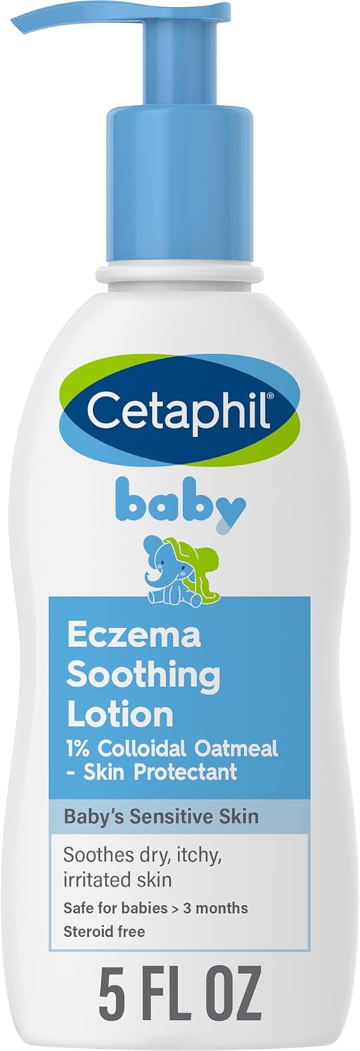 Cetaphil Baby Eczema Soothing Lotion 5 fl oz pump bottle with blue cap