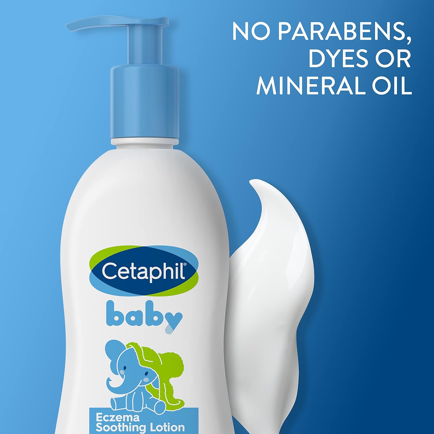 Cetaphil Baby Eczema Soothing Lotion 147ml pump bottle white and blue
<br/>
