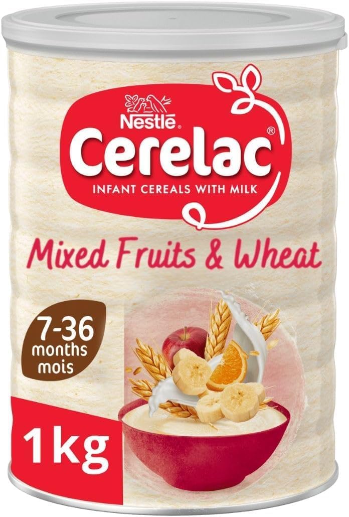 Nestle Cerelac Mixed Fruits and Wheat with Milk, 1kg tin for infants