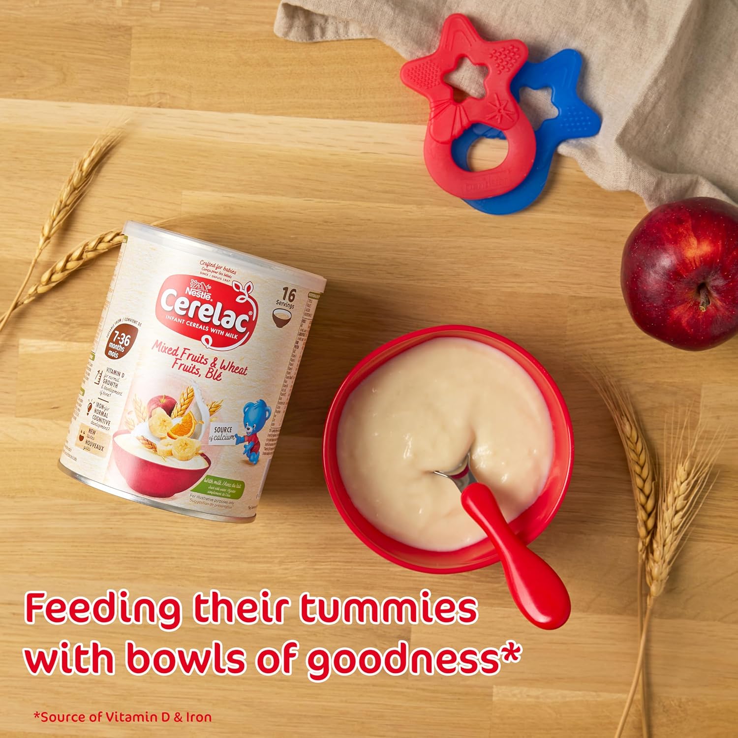 Nestle Cerelac Mixed Fruits and Wheat with Milk, 1kg tin