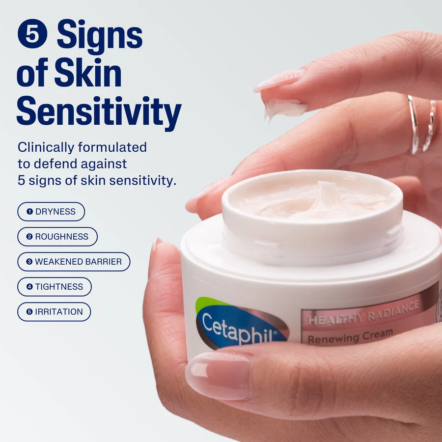 Cetaphil Health Radiance Renewing Cream 48g white jar skincare product