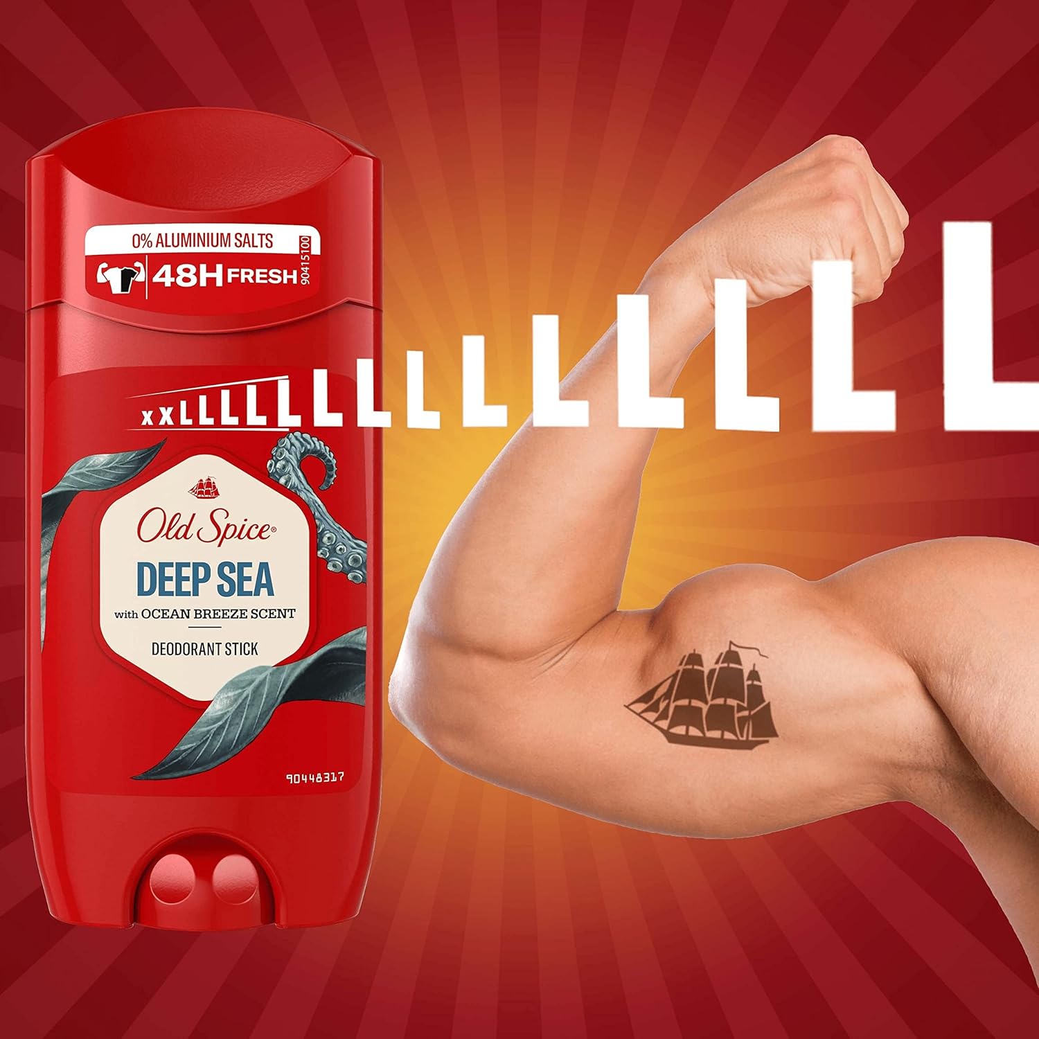 Old Spice Deep Sea deodorant stick 85ml red with ocean breeze scent
