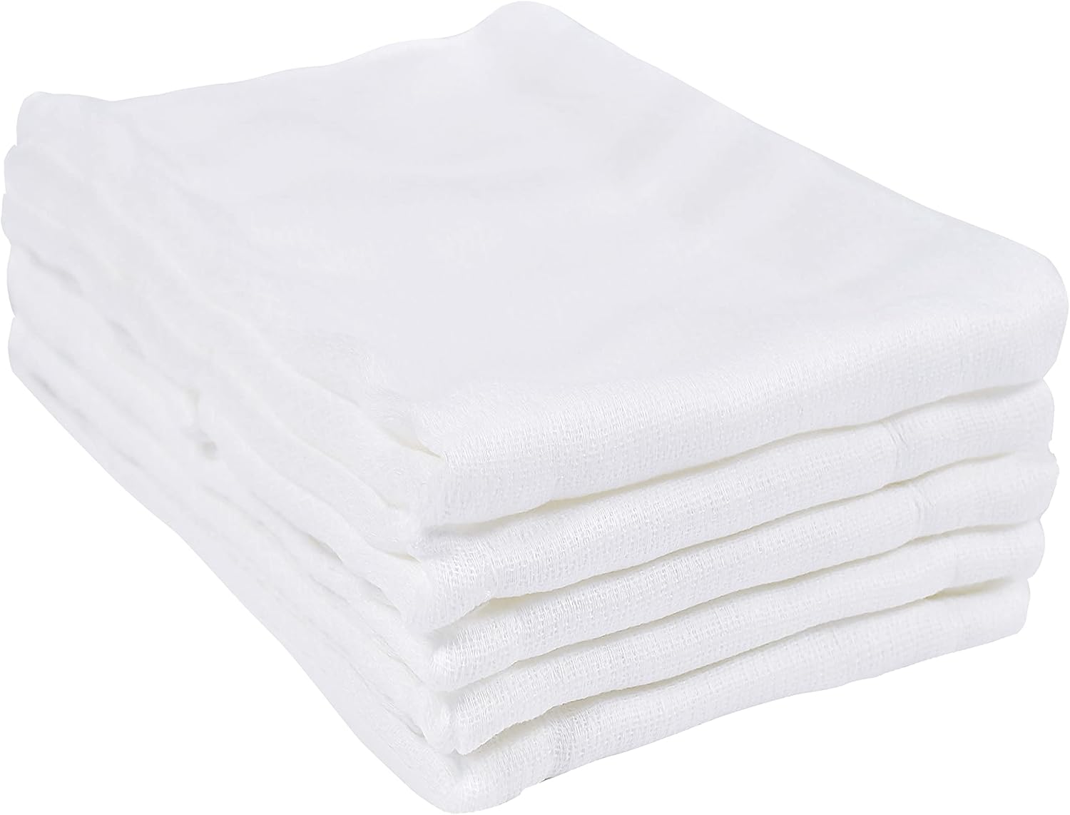 Gerber white cloth diapers pack of 10 for babies