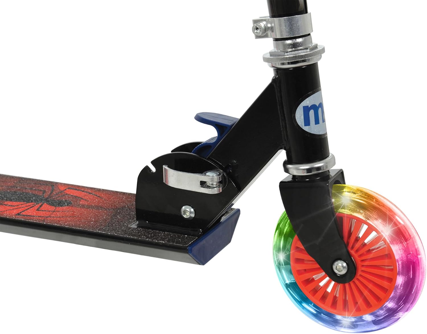Marvel Spider-Man folding in-line scooter with light-up wheels