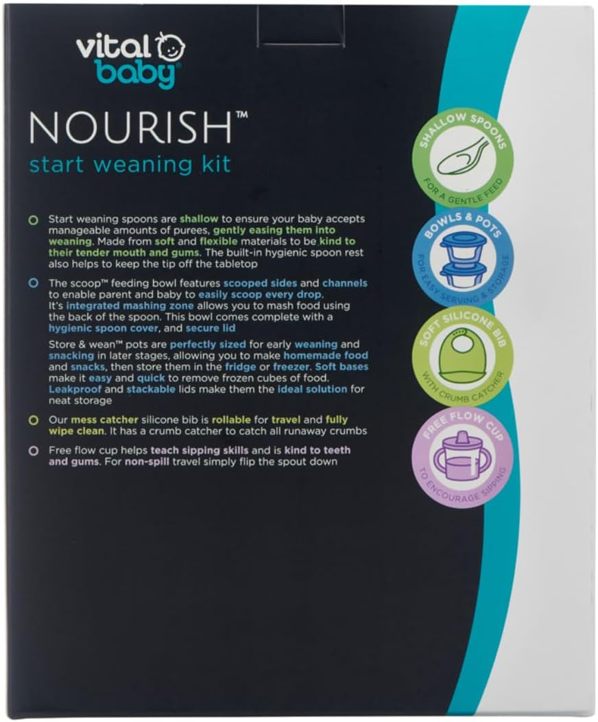 Vital Baby Nourish Complete Baby Weaning Kit 10-piece Fizz set