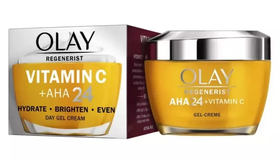 Olay Regenerist Vitamin C plus AHA24 day gel-cream with silver lid