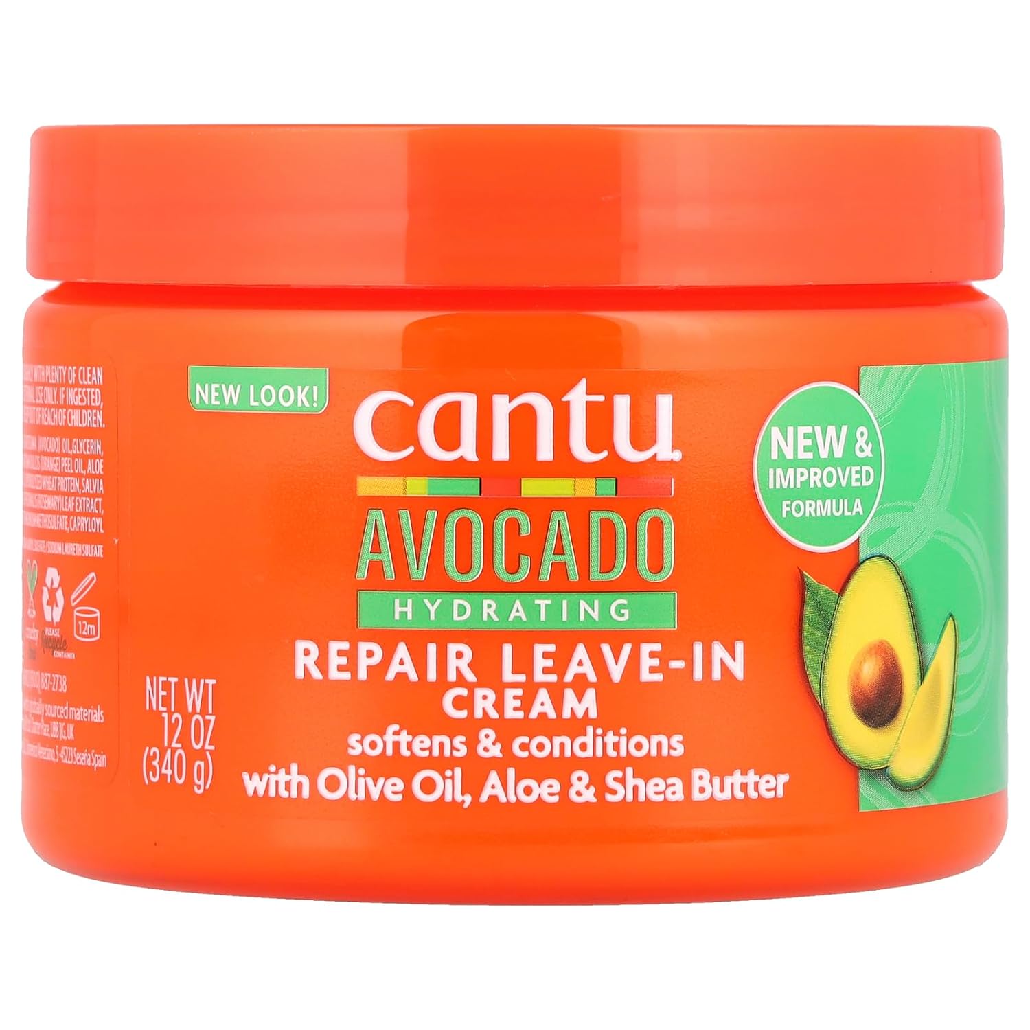 Cantu Avocado Hydrating Repair Leave-In Conditioning Cream 12 oz jar