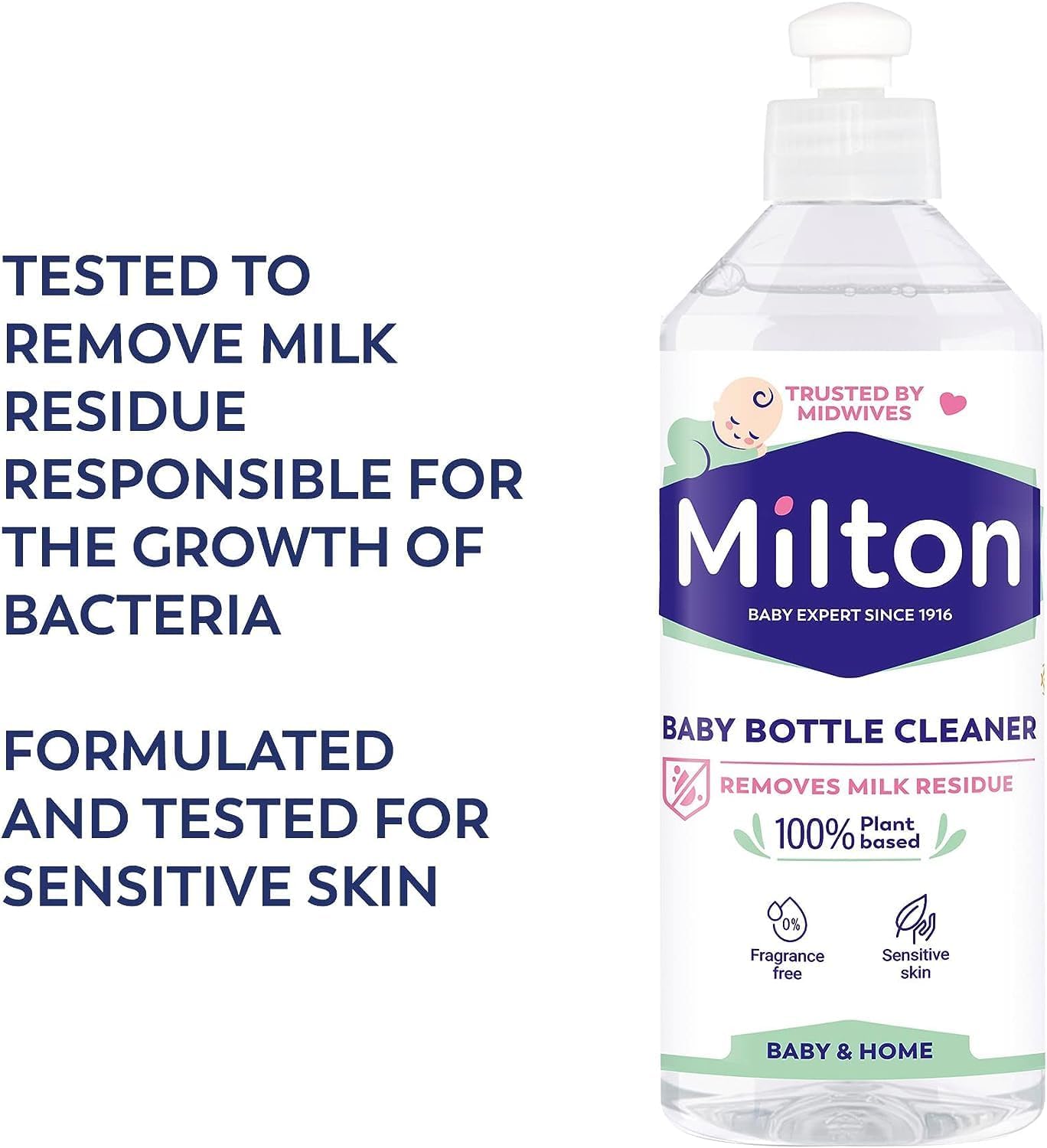 Milton Baby Bottle Cleaner 500ml plant-based liquid cleanser