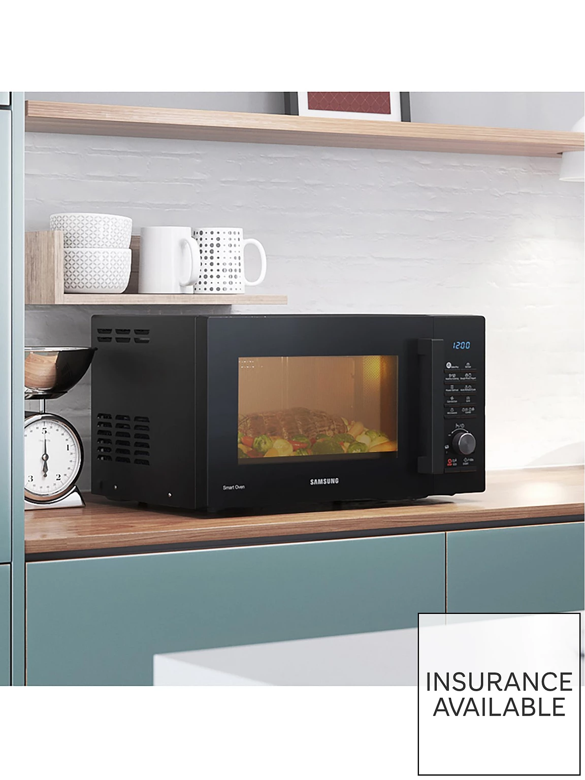 Samsung MC28A5125AK black 28-litre combination microwave with grill function