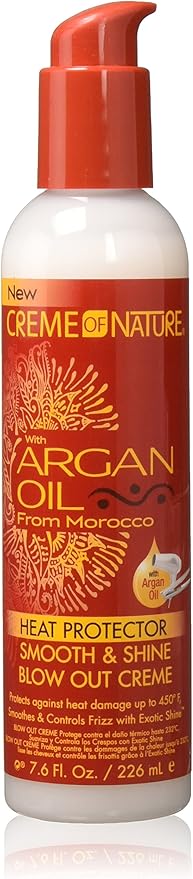 Creme of Nature Argan Oil Smooth & Shine Blow Out Creme 226ml bottle with pump dispenser