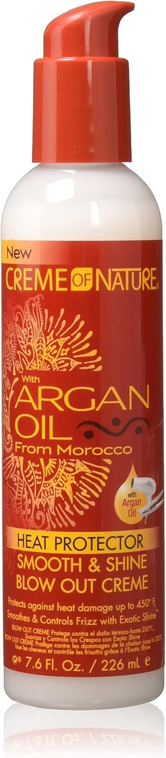 Creme of Nature Argan Oil Smooth & Shine Blow Out Creme 226ml pump bottle