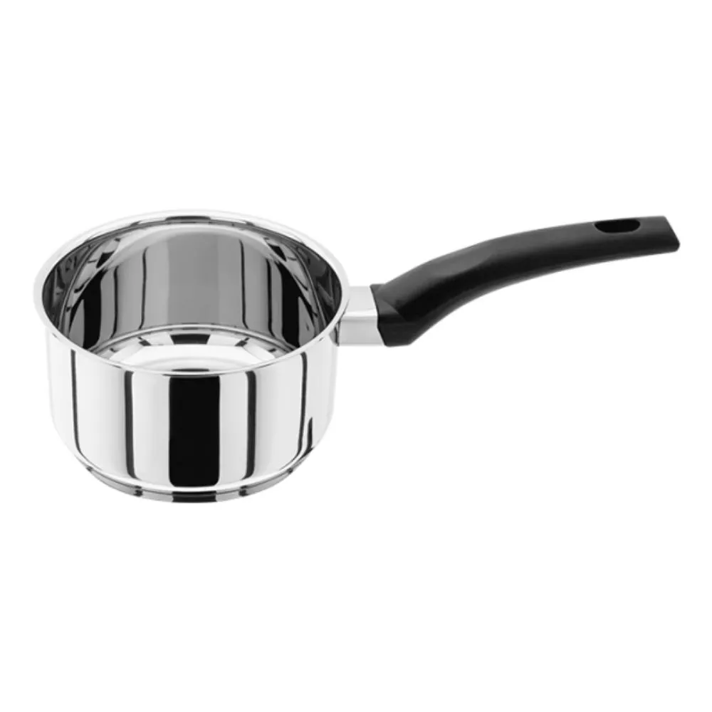 Judge Essential 18cm stainless steel saucepan with black handle