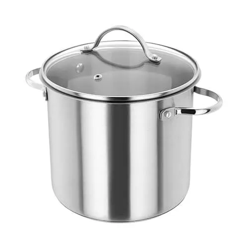 Judge stainless steel stockpot 20cm with glass lid, 5 litre capacity