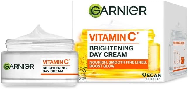 Garnier SkinActive Vitamin C Brightening Day Cream 50ml jar with box