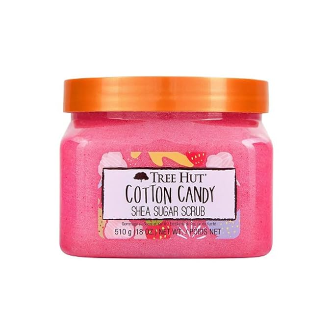 Tree Hut Cotton Candy Shea Sugar Scrub pink 510g jar
