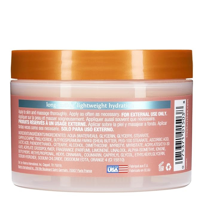 Tee Hut Vitamin C Whipped Shea Body Butter 240 grams lightweight hydrating moisturiser