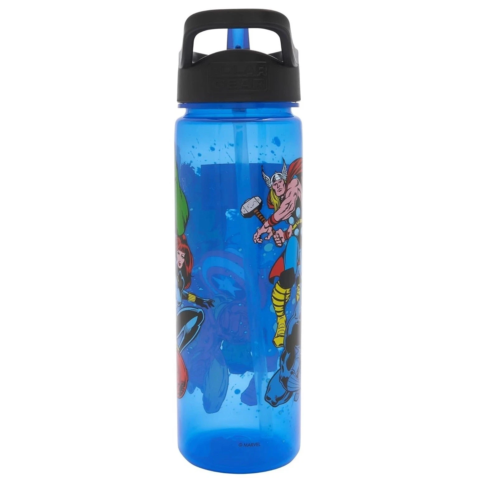 Polar Gear Marvel Energized blue sports bottle 600ml with black handle