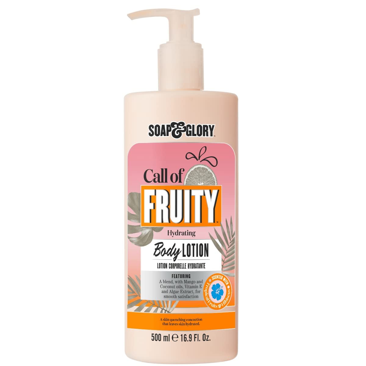 Soap & Glory Call of Fruity hydrating body lotion 500ml pump bottle