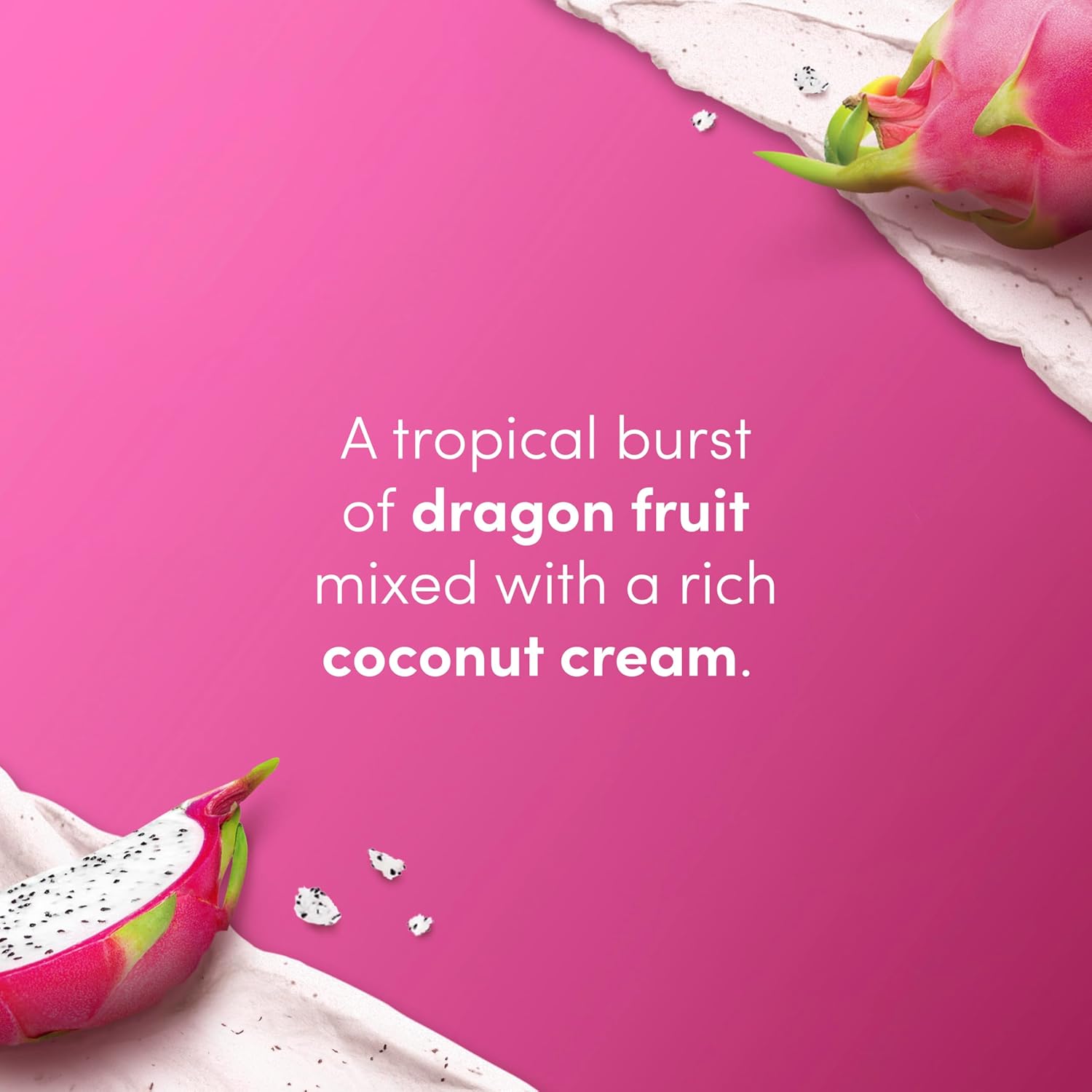 Dove Exfoliating Body Scrub Dragon Fruit Coconut Cream with exfoliating particles