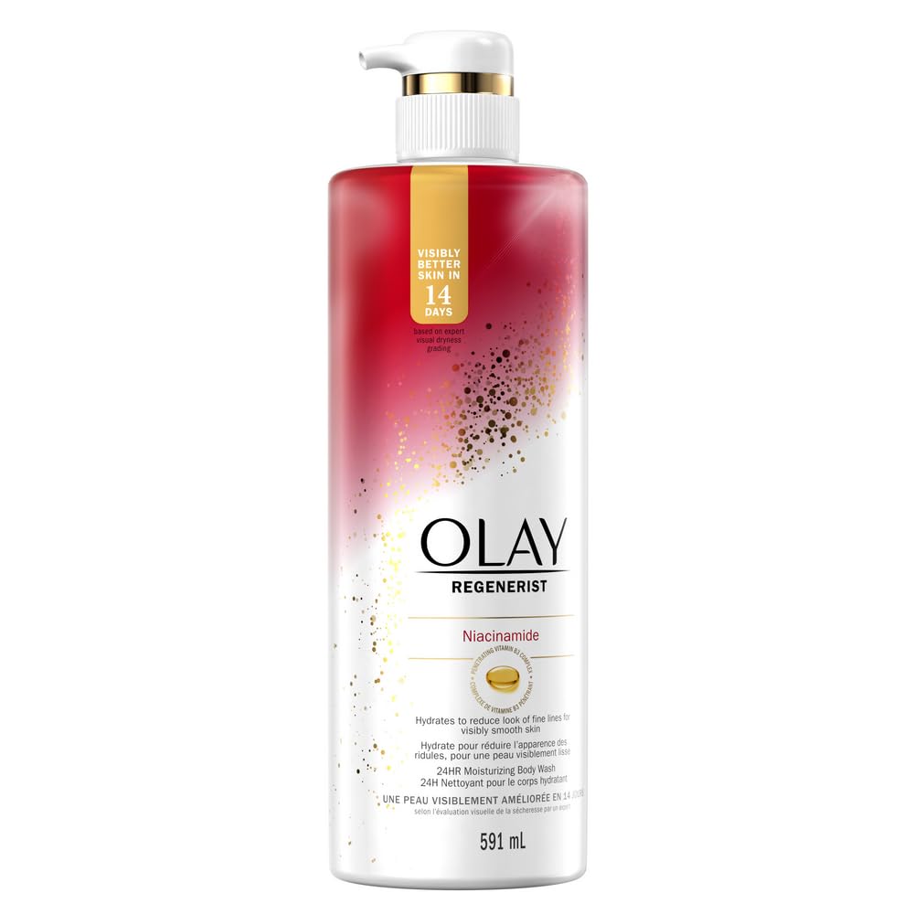 Olay Regenerist Age Defying Body Wash with Niacinamide 591 mL pump bottle