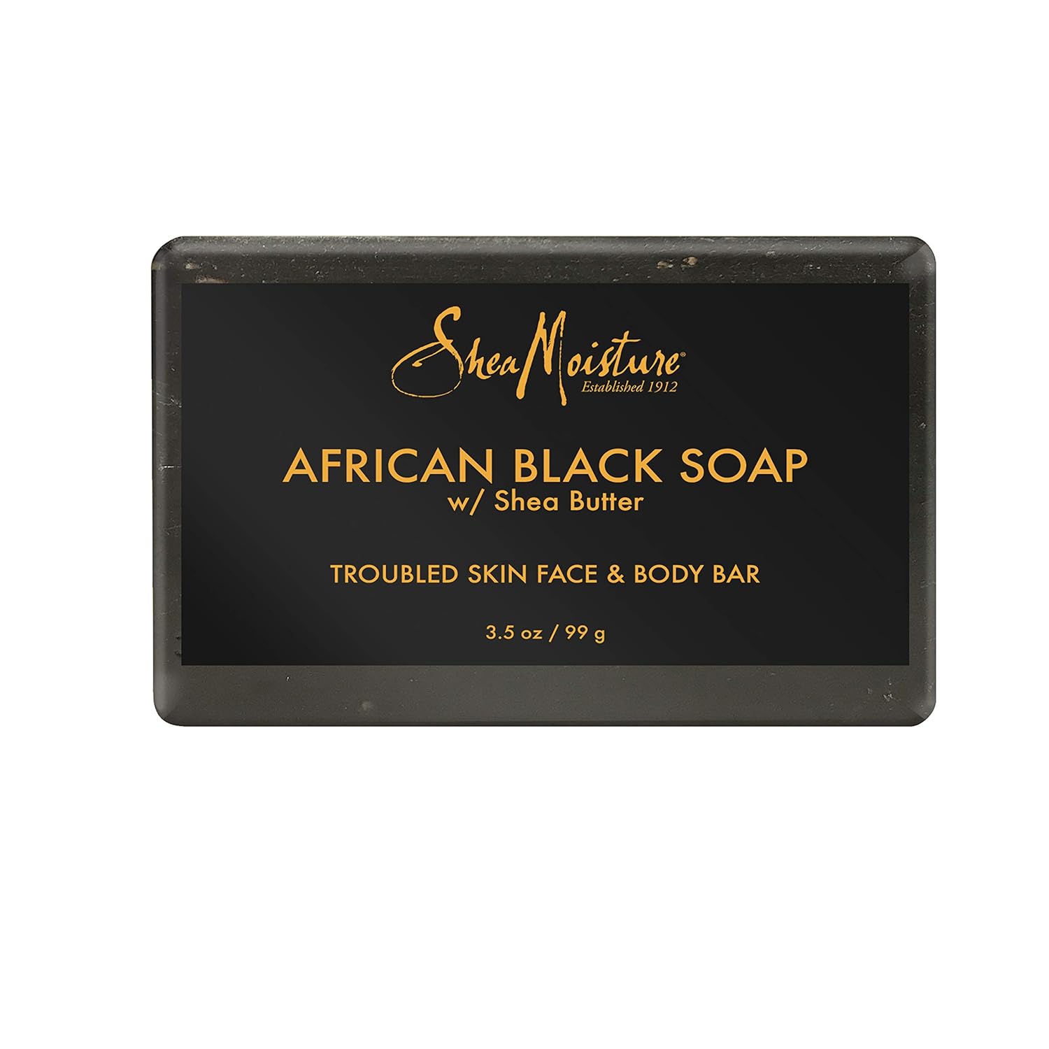 SheaMoisture African Black Soap with Shea Butter face and body bar, 99g
