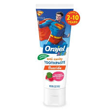 Orajel Kids Superman watermelon fluoride toothpaste 119g tube
